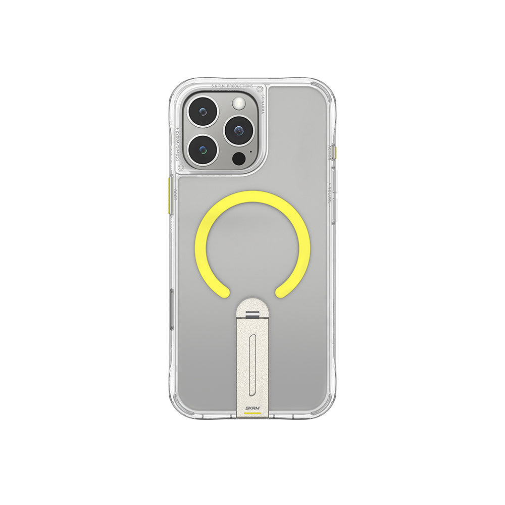 Apple iPhone 16 Pro Max Kılıf M-safe Şarj Özellikli 360 Derece Dönebilen Standlı Skinarma Helix Kapak