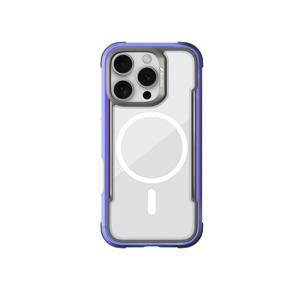 Apple iPhone 16 Pro Max Kılıf M-safe Şarj Özellikli Airbagli Raptic Shield Serisi Şeffaf Arka Yüzey Kapak