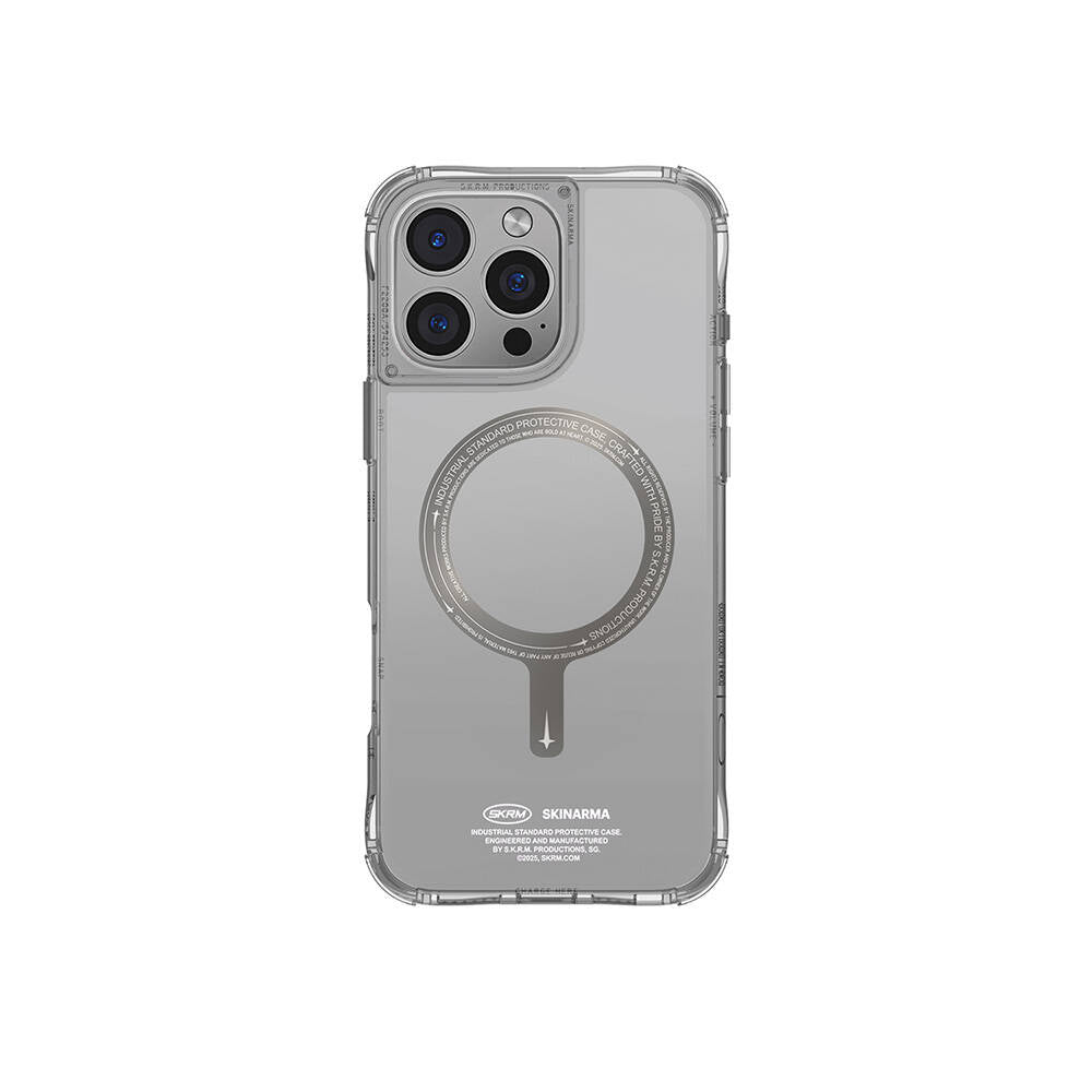 Apple iPhone 16 Pro Max Kılıf M-safe Şarj Özellikli Airbagli Şeffaf SkinArma Saido Prime Kapak