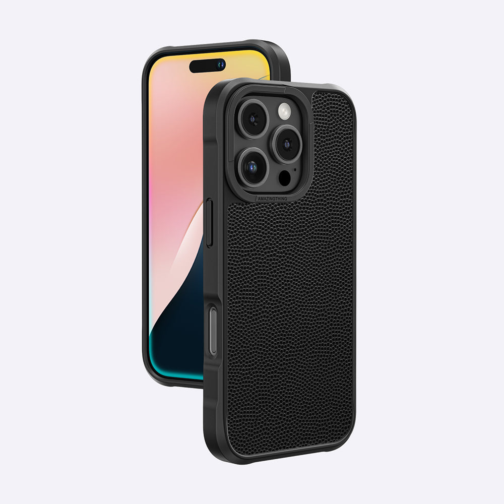 iPhone 16 Pro Max Kılıf Magsafe Şarj Özellikli Amazingthing Glamour Serisi Kılıf Siyah