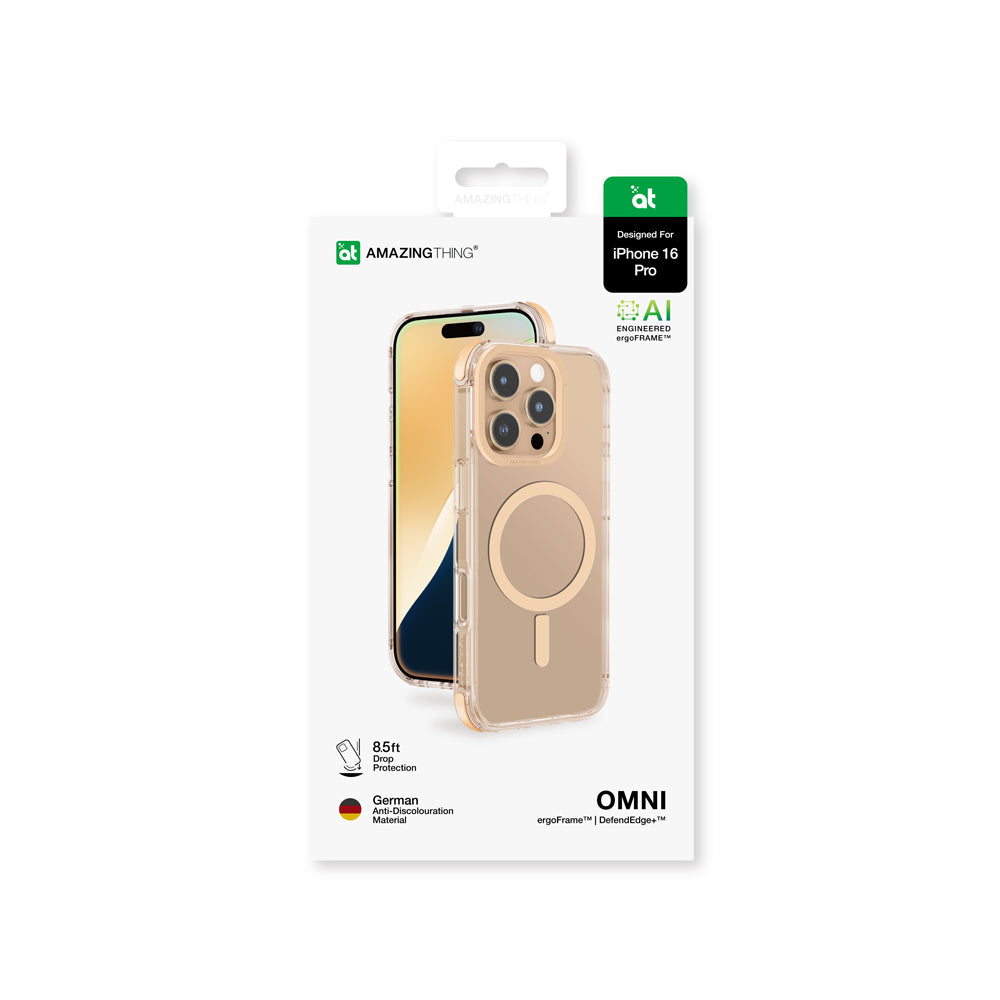 iPhone 16 Pro Max Kılıf Magsafe Şarj Özellikli Amazingthing Omni Serisi Kılıf Gri