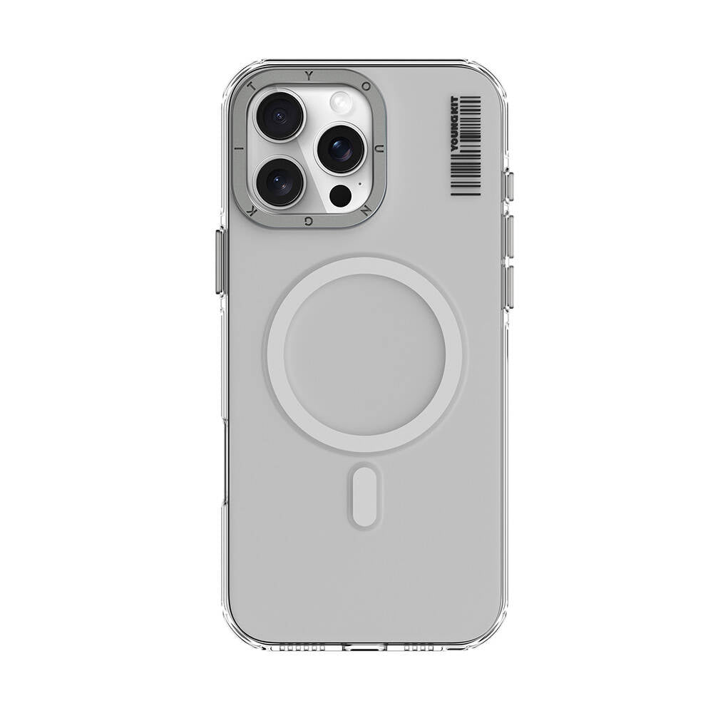 Apple iPhone 16 Pro Max Kılıf M-safe Şarj Özellikli Şeffaf Youngkit Crystal Shield Serisi Kapak