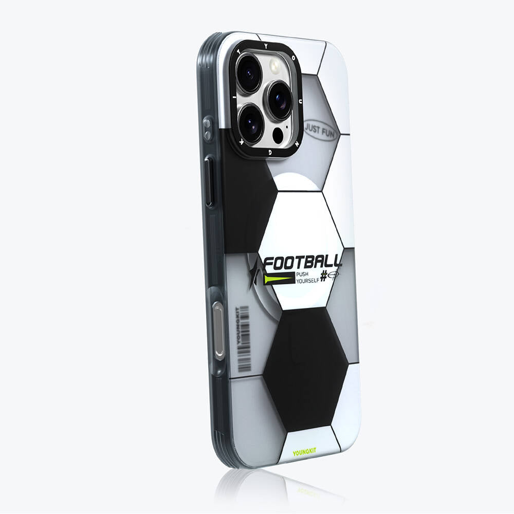 iPhone 16 Pro Max Kılıf Magsafe Şarj Özellikli Spor Tasarımlı Youngkit Dynamic Serisi Kılıf Yeşil