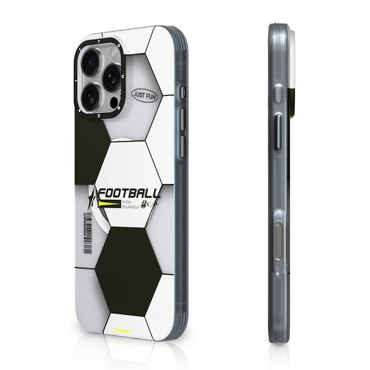 iPhone 16 Pro Max Kılıf Magsafe Şarj Özellikli Spor Tasarımlı Youngkit Dynamic Serisi Kılıf Beyaz-Siyah