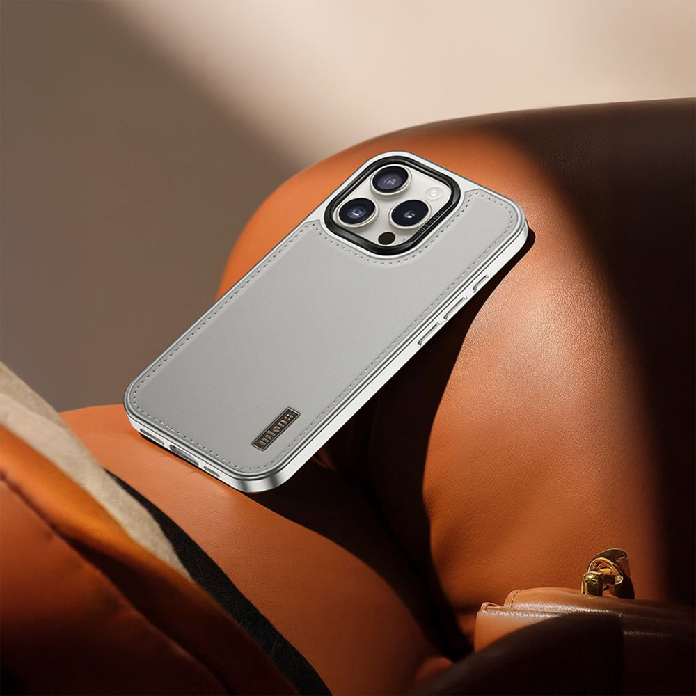 Apple iPhone 16 Pro Max Kılıf M-safe Şarj Özellikli Standlı Leto Kapak Gold