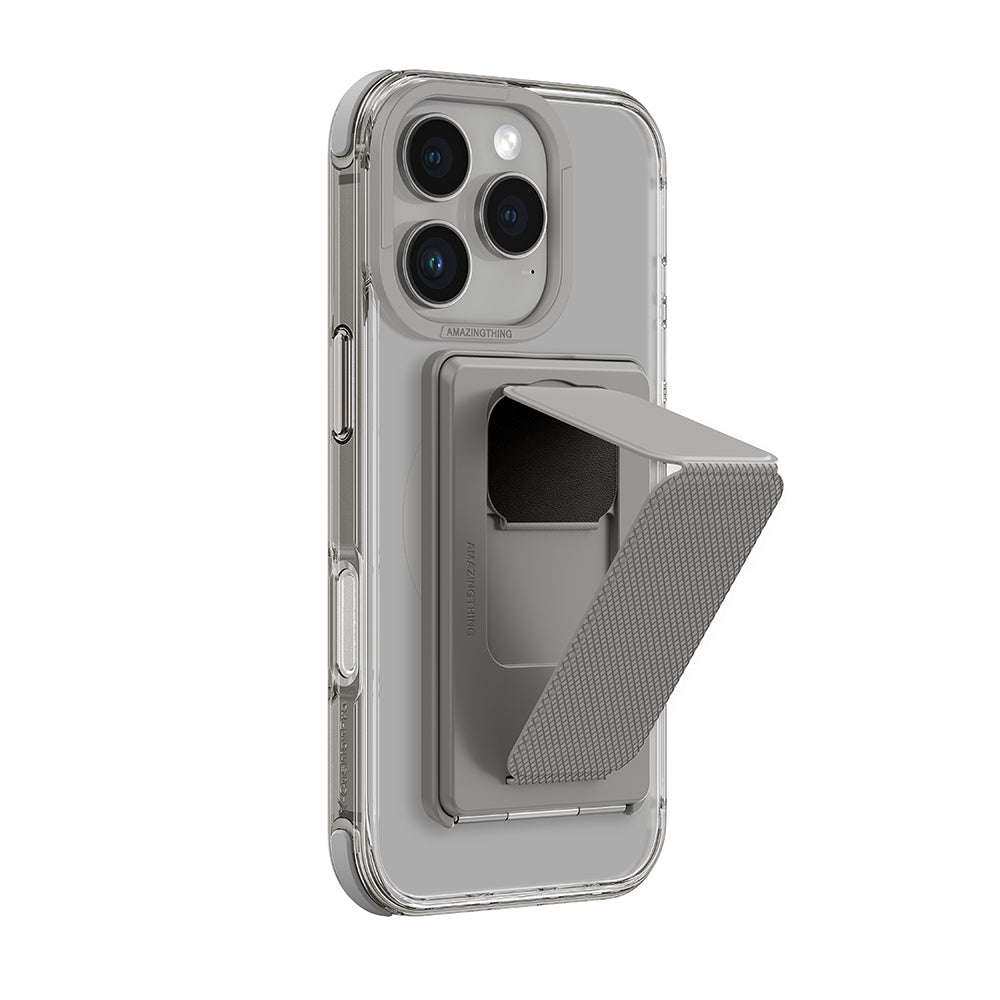 Apple iPhone 16 Pro Max Kılıf M-safe Şarj Özellikli Standlı Set Amazingthing Omni Adventure Serisi Kapak
