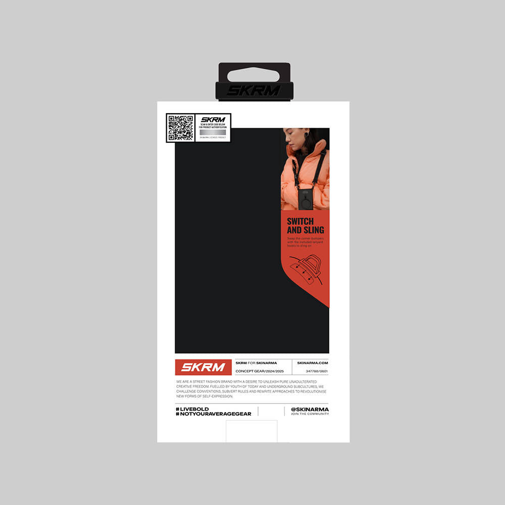 iPhone 16 Pro Max Kılıf Magsafe Şarj Özellikli Teknoloji Desenli Standlı Skinarma Helio Kılıf Gri