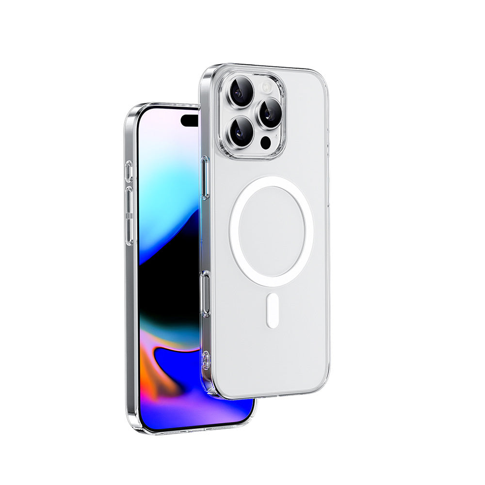 iPhone 16 Pro Max Kılıf Magsafe Şarj Özellikli Wiwu YXK-207 Invisible Pro Sert PC Kılıf Şeffaf