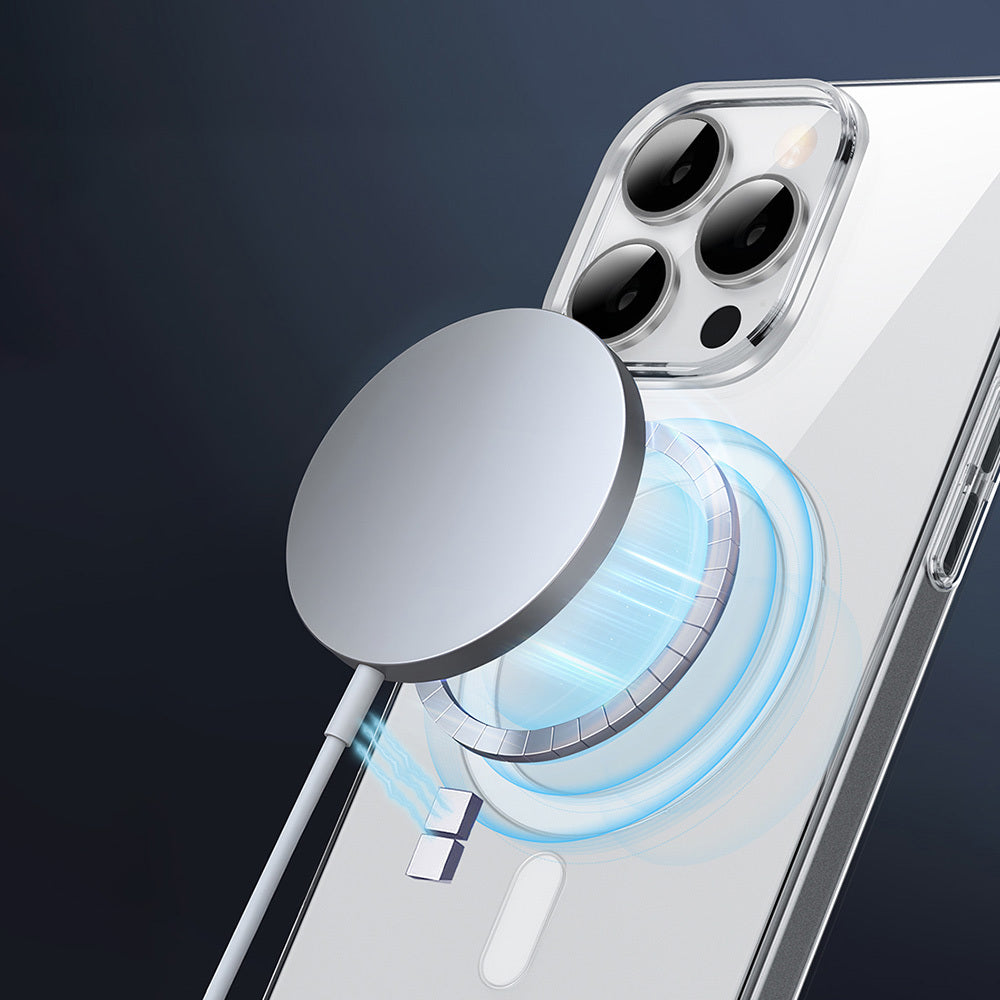 iPhone 16 Pro Max Kılıf Magsafe Şarj Özellikli Wiwu YXK-207 Invisible Pro Sert PC Kılıf Şeffaf