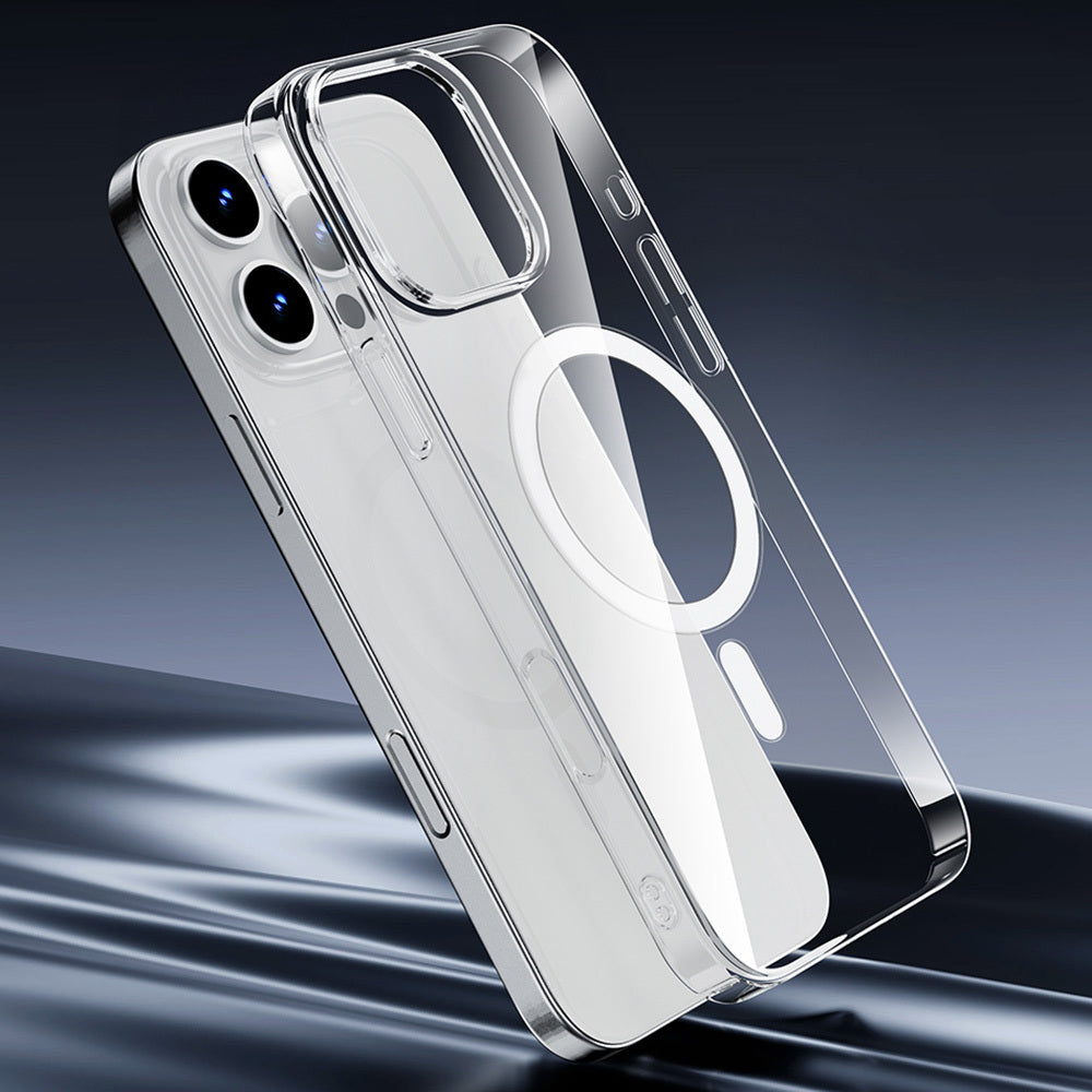 iPhone 16 Pro Max Kılıf Magsafe Şarj Özellikli Wiwu YXK-207 Invisible Pro Sert PC Kılıf Şeffaf
