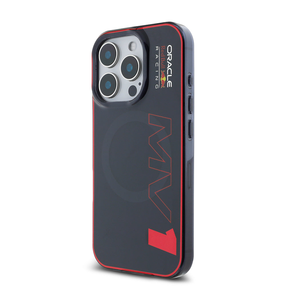 Apple iPhone 16 Pro Max Kılıf Redbull Orjinal Lisanslı M-safe Şarj Özellikli Çift Katmanlı Sert PC Büyük Boy MV Kapak Lacivert