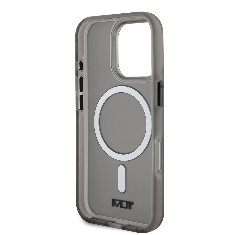 iPhone 16 Pro Max Kılıf TUMI Orjinal Lisanslı Magsafe Şarj Özellikli Airbagli Buzlu Transparan Kılıf Haki