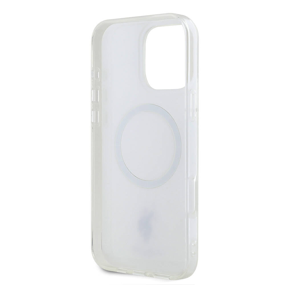 iPhone 16 Pro Max Kılıf U.S. Polo Assn. Orjinal Lisanslı Magsafe Şarj Özellikli IML Double Horse Logolu Ring Kılıf Beyaz