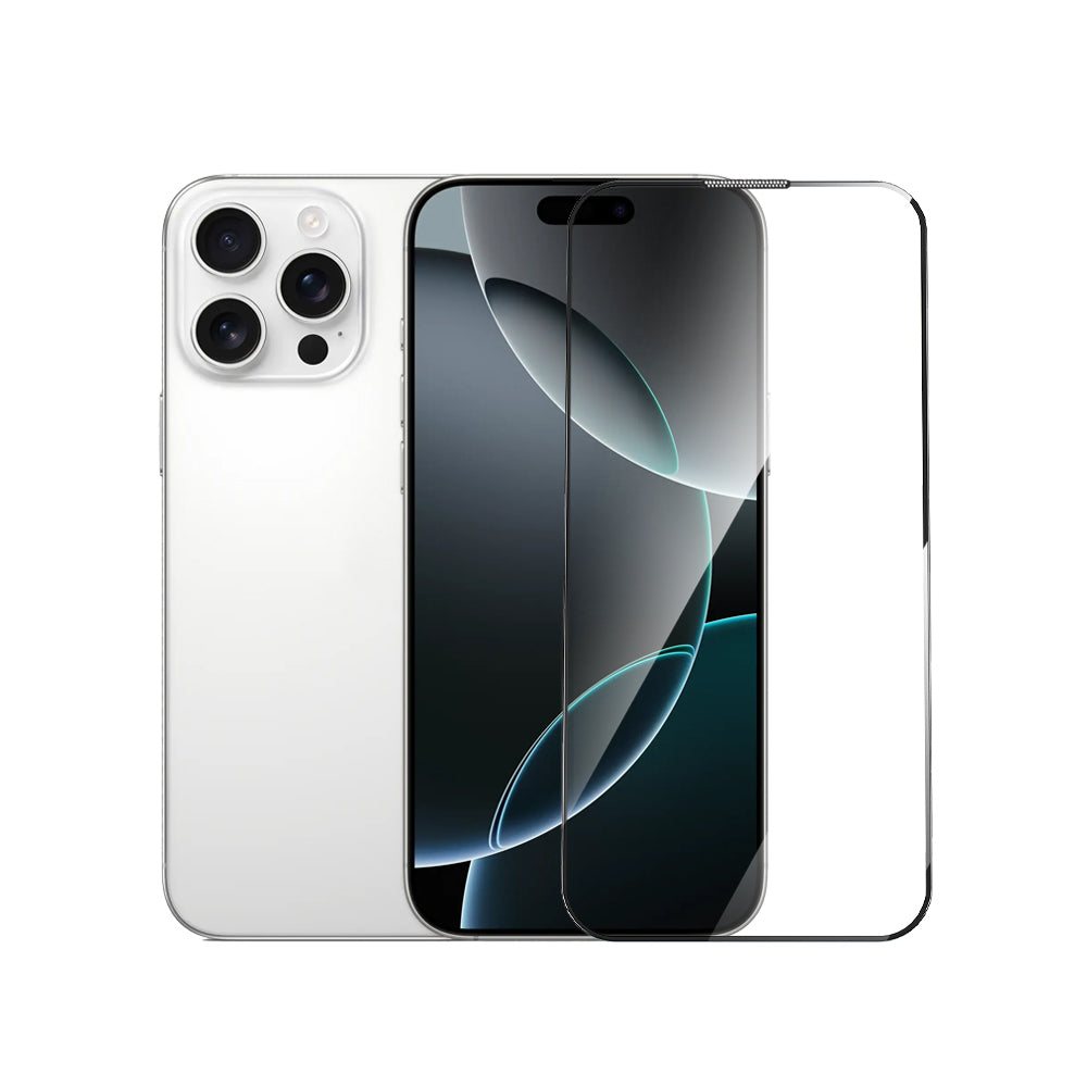 Apple iPhone 16 Pro Wiwu GT-020 Titan Guard Serisi Şok Emici Hibrit Polimer HD Şeffaf Ekran Koruyucu Film + Kolay Uygulama Aparatı Siyah