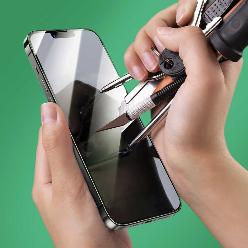 Apple iPhone 16E Benks Little KingKong Anti-Blue Light Cam Ekran Koruyucu Siyah