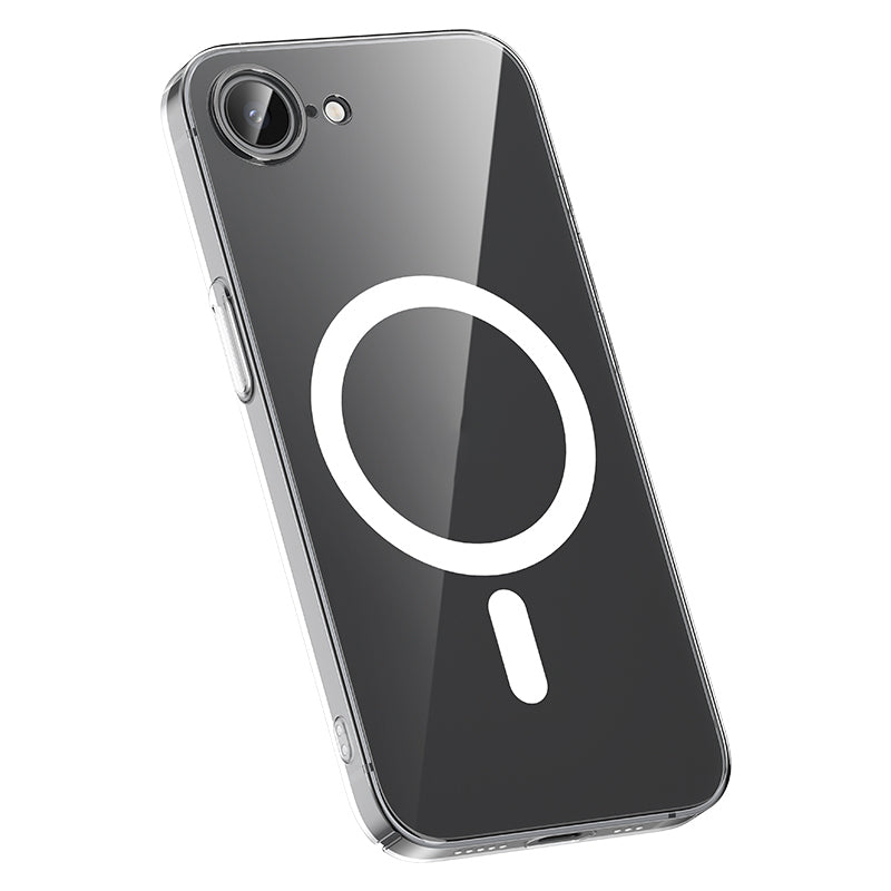 Apple iPhone 16E Kılıf M-safe Şarj Özellikli Benks Crystal Serisi Şeffaf Kapak Şeffaf