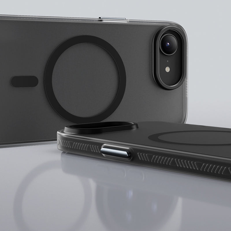 Apple iPhone 16E Kılıf M-safe Şarj Özellikli Benks Lucid Armor Kapak Siyah