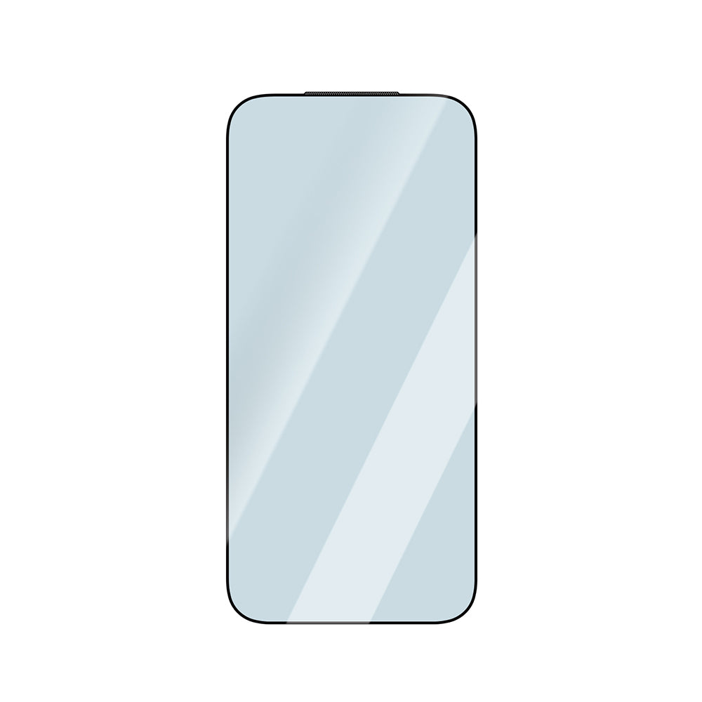 Apple iPhone 17 Air CaseWorld Applicator Serisi 2.5D Eyesafe Mavi Işık Teknolojili 0.33mm Temperli Cam Ekran Koruyucu + Uygulama Aparatı Şeffaf