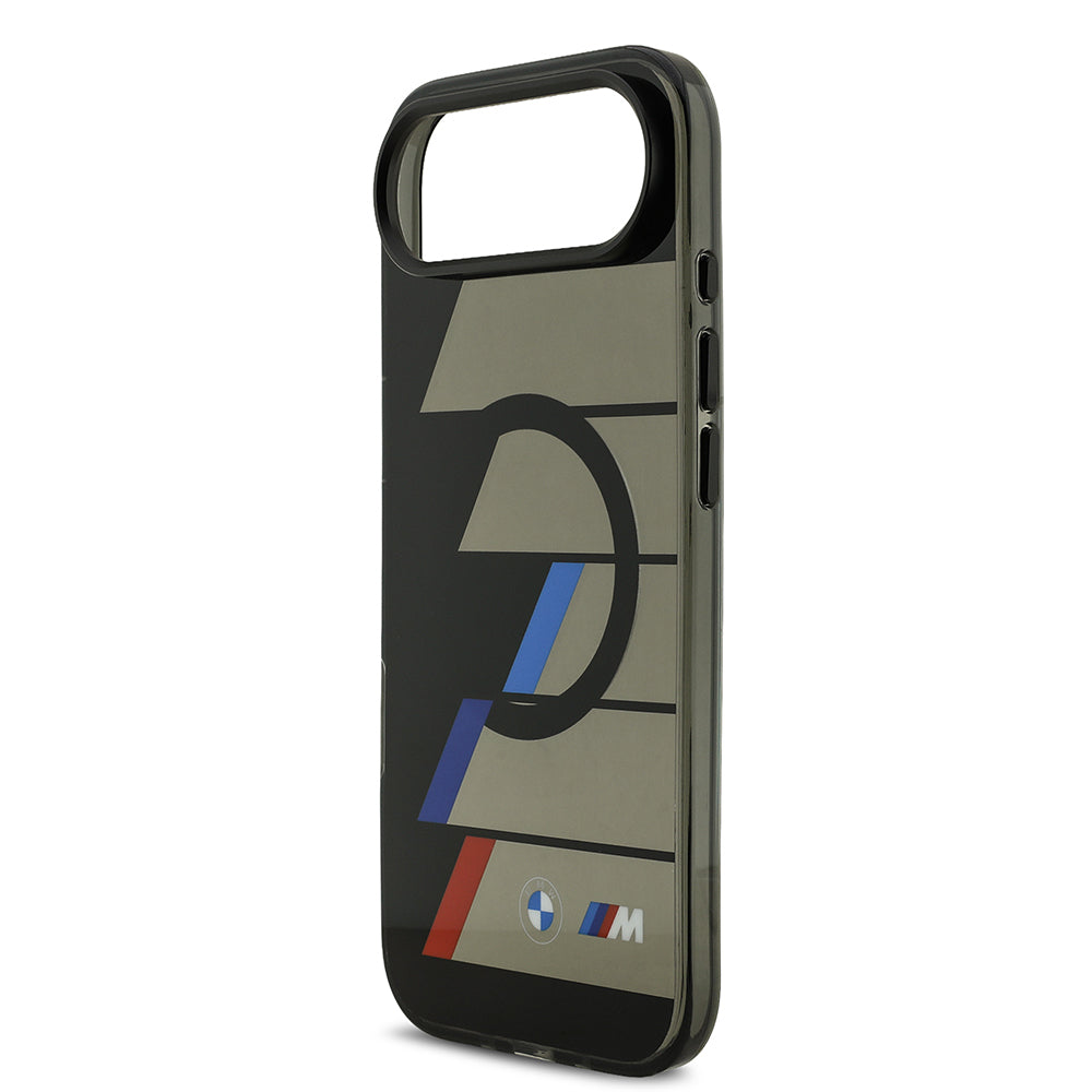 Apple iPhone 17 Air Kılıf BMW Orjinal Lisanslı M-safe Şarj Özellikli IML Baskılı Üç Renkli M Dizayn Kapak Siyah