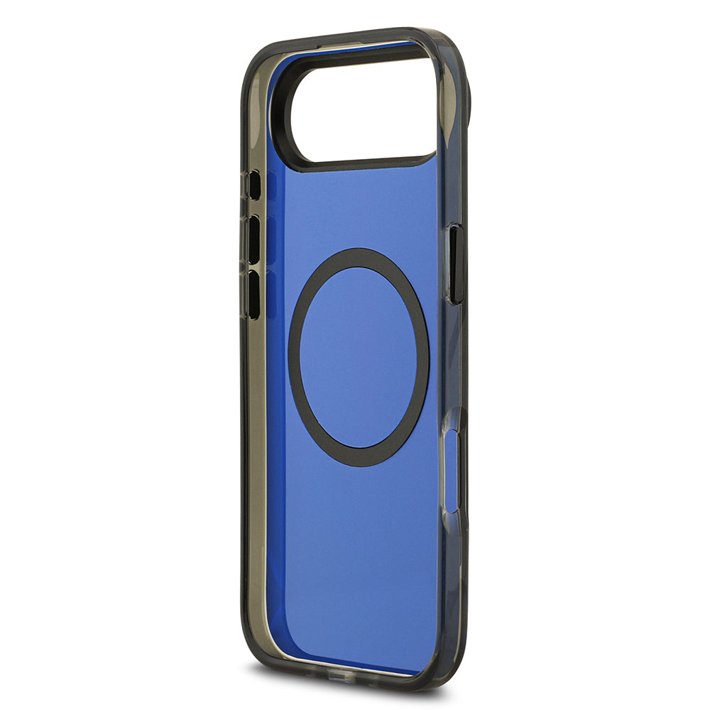 Apple iPhone 17 Air Kılıf BMW Orjinal Lisanslı M-safe Şarj Özellikli Metal Buton Tasarımlı IML Baskılı M Dizayn Kapak Mavi