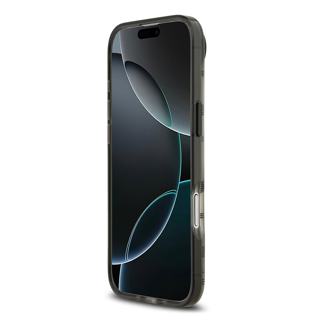 Apple iPhone 17 Air Kılıf BMW Orjinal Lisanslı M-safe Şarj Özellikli Metal Kamera Butonlu Yatay Şeritli M Dizayn Kapak Siyah