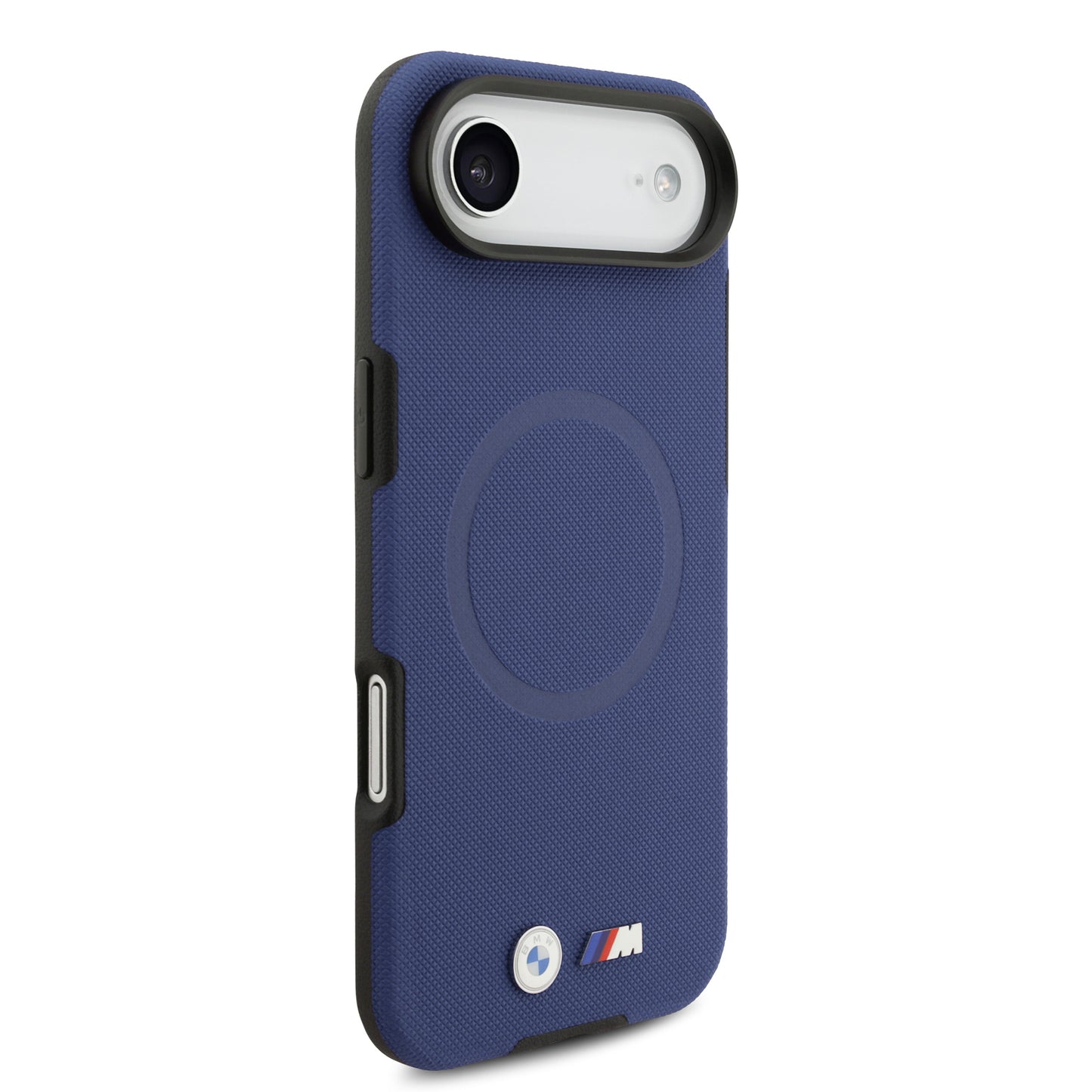 Apple iPhone 17 Air Kılıf BMW Orjinal Lisanslı M-safe Şarj Özellikli Metal Logolu Delikli M Dizayn Deri Kapak Siyah