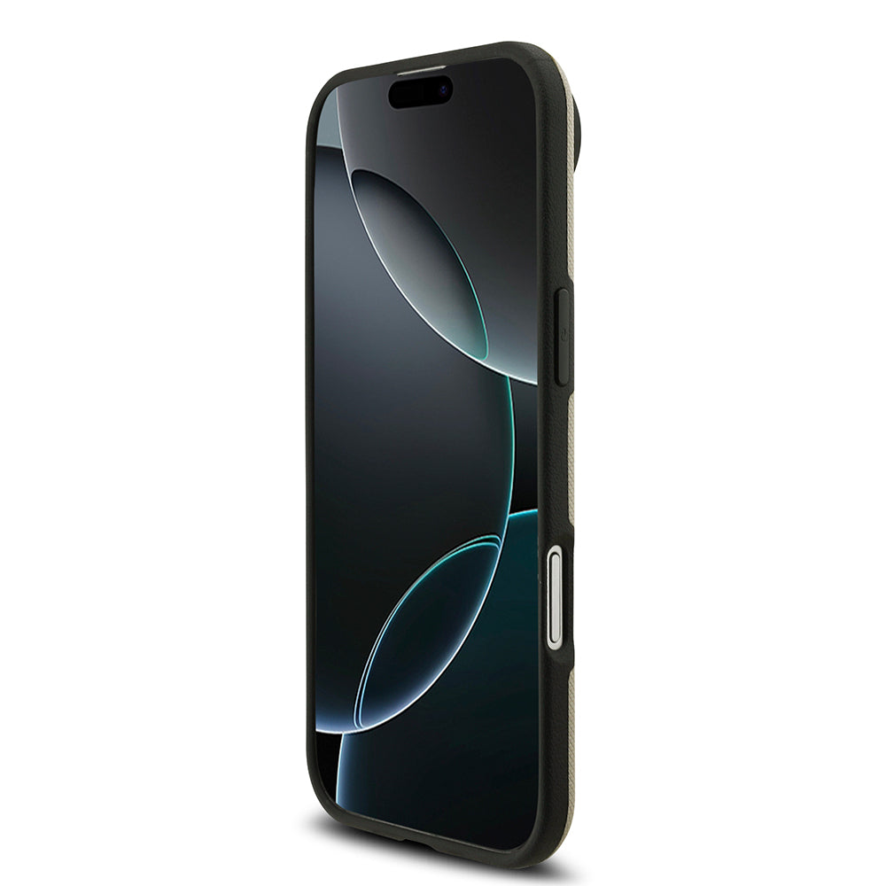 Apple iPhone 17 Air Kılıf BMW Orjinal Lisanslı M-safe Şarj Özellikli Metal Logolu Delikli M Dizayn Deri Kapak Lacivert