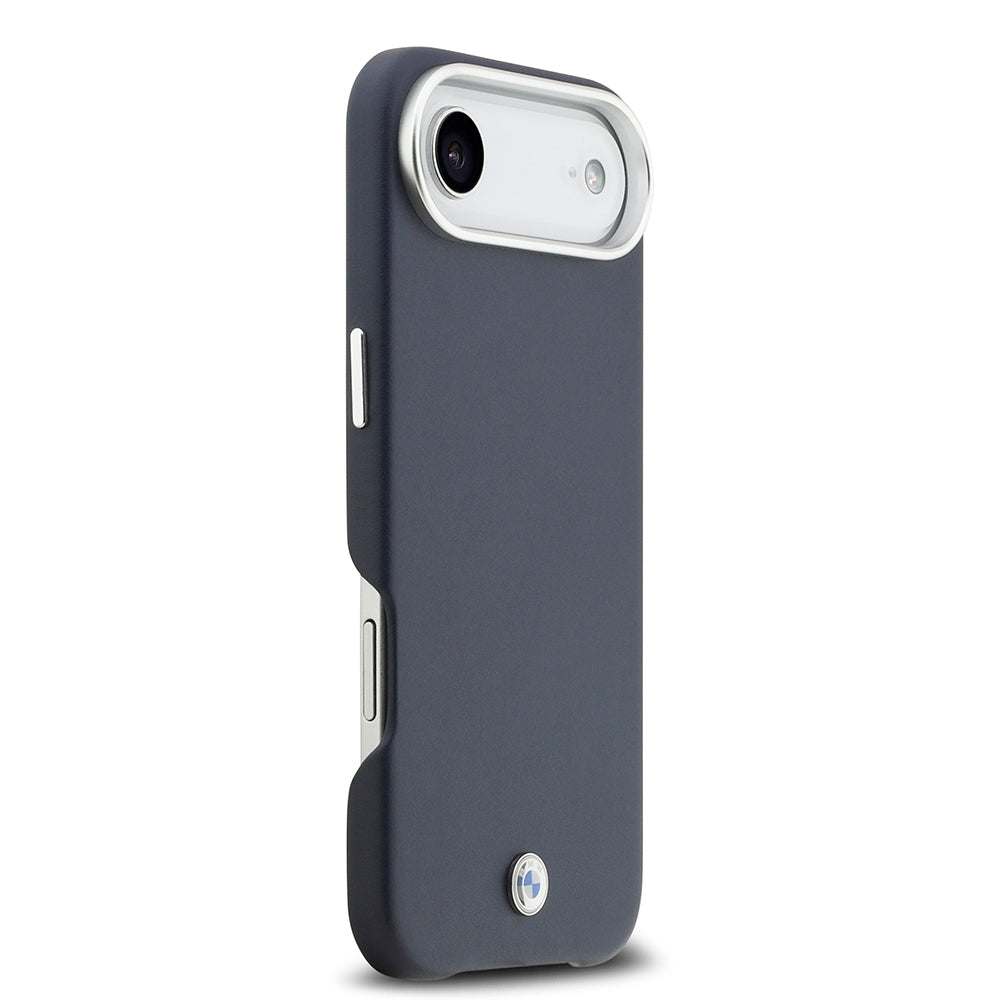 Apple iPhone 17 Air Kılıf BMW Orjinal Lisanslı M-safe Şarj Özellikli Metal Logolu Tam Kaplama Deri Kapak