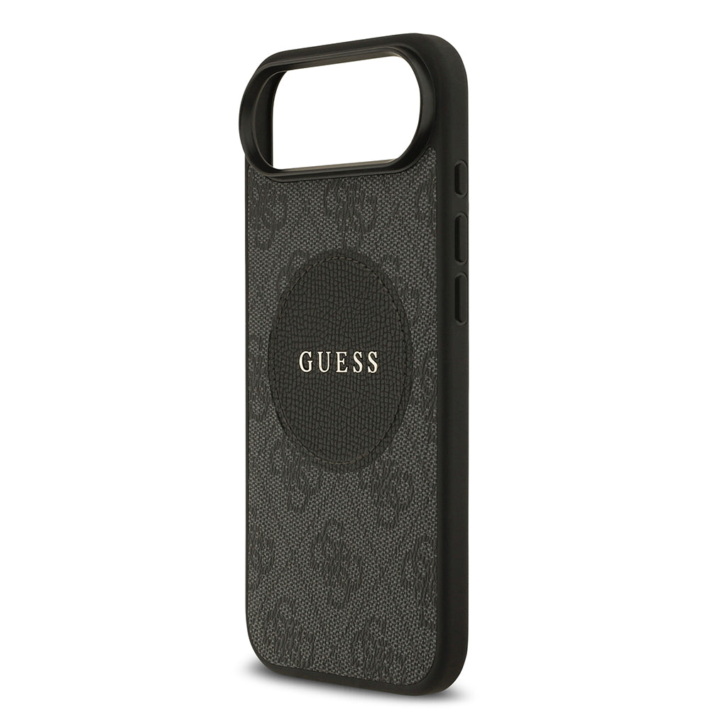 Apple iPhone 17 Air Kılıf Guess Orjinal Lisanslı M-safe Şarj Özellikli Yazı Logolu Circle Classic Kapak  Pembe