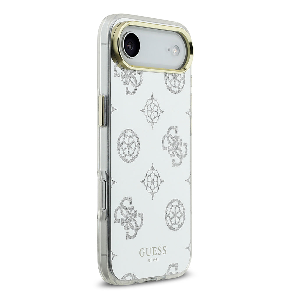 Apple iPhone 17 Air Kılıf Guess Orjinal Lisanslı Metal Kamera Çerçeveli Simli Aynalı Kapak Gold