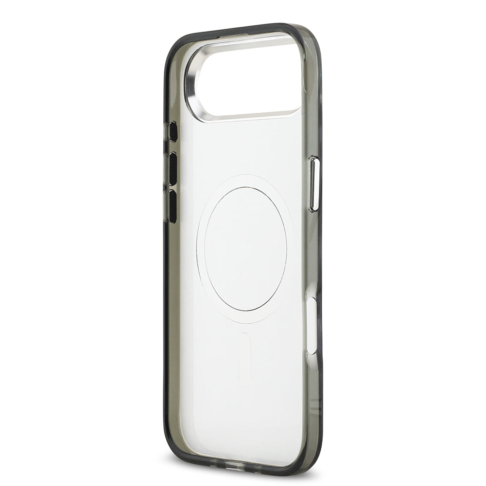 Apple iPhone 17 Air Kılıf Karl Lagerfeld Orjinal Lisanslı M-safe Şarj Özellikli IML Leopar Baskılı Kapak Siyah