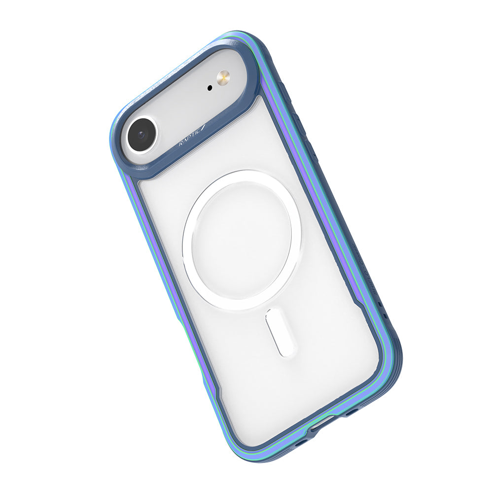 Apple iPhone 17 Air Kılıf M-safe Şarj Özellikli Airbagli Raptic Shield Serisi Şeffaf Arka Yüzey Kapak Colorful