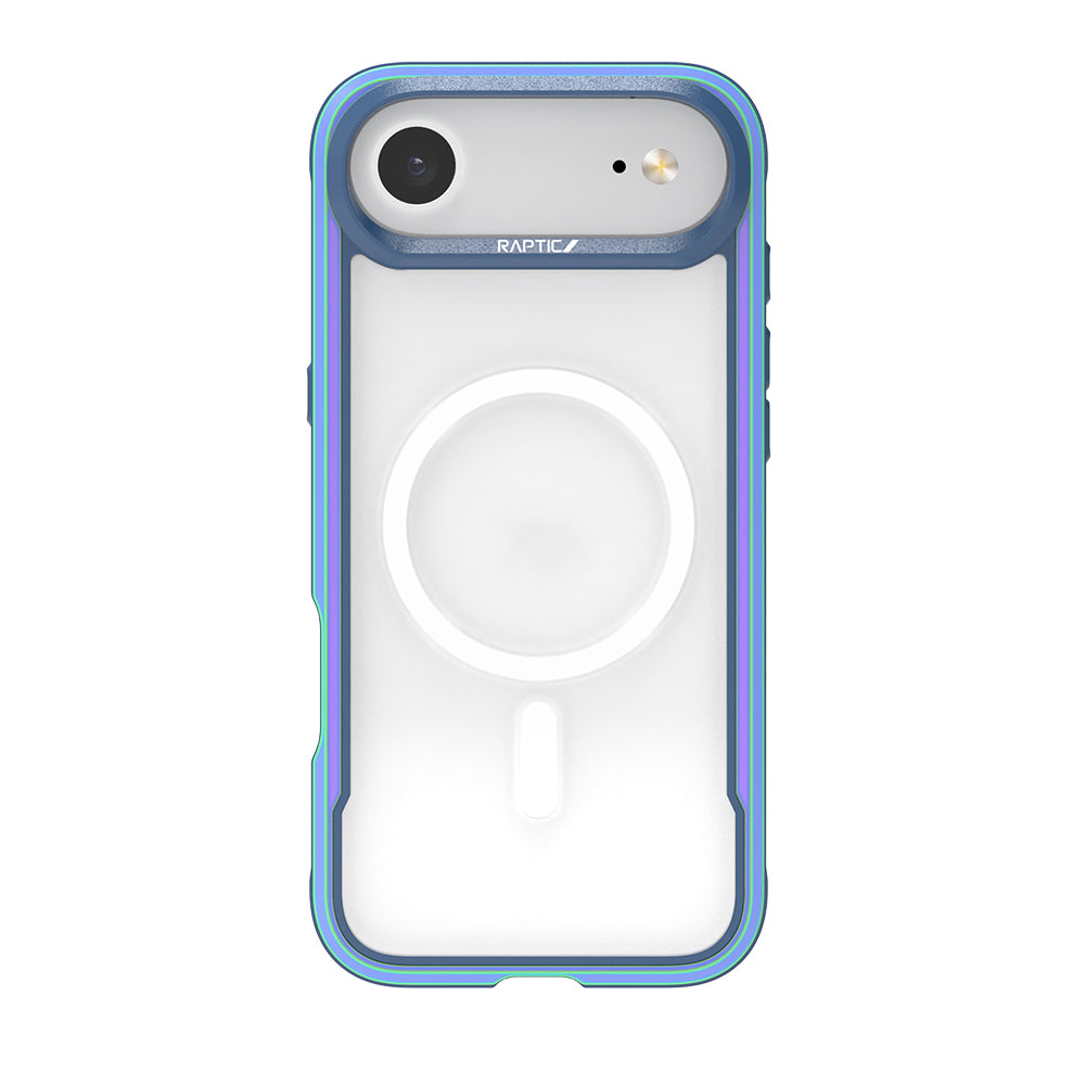 Apple iPhone 17 Air Kılıf M-safe Şarj Özellikli Airbagli Raptic Shield Serisi Şeffaf Arka Yüzey Kapak Colorful