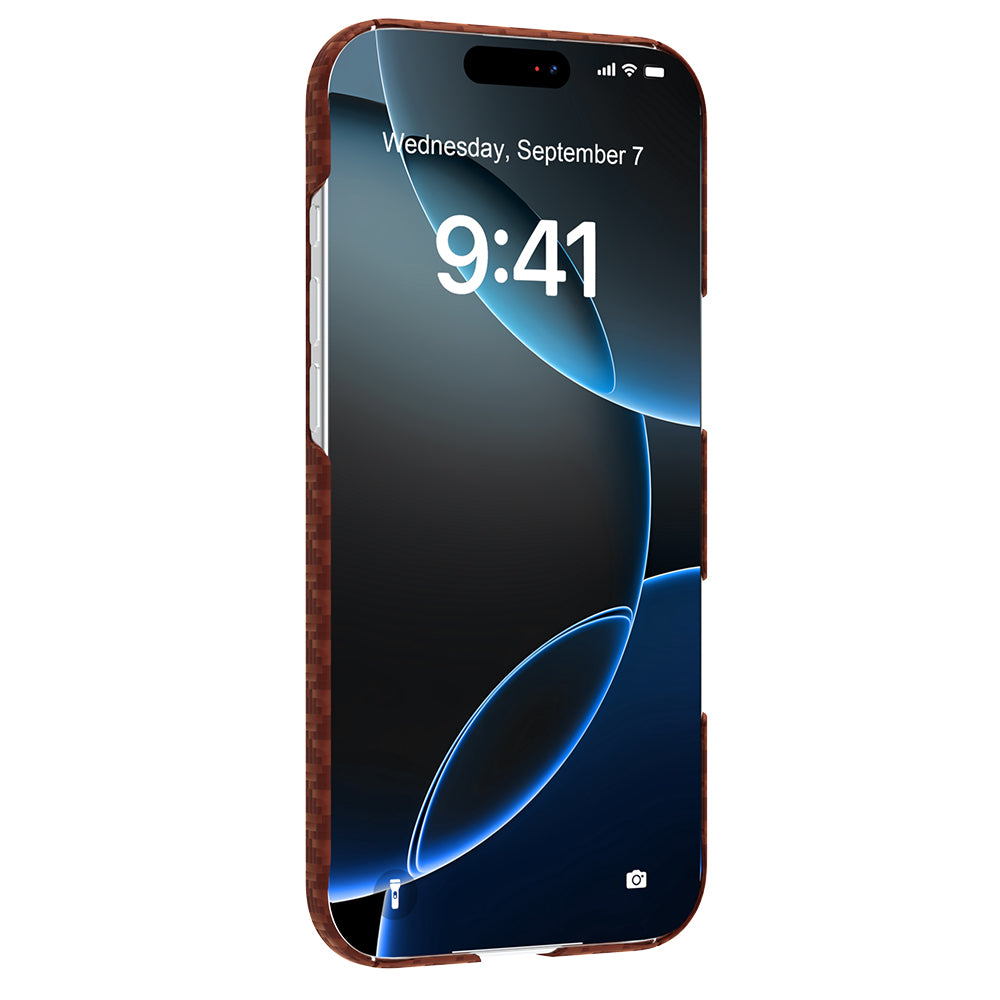 Apple iPhone 17 Air Kılıf M-safe Şarj Özellikli Raptic Aramid Skin Origin Serisi Kapak Kırmızı