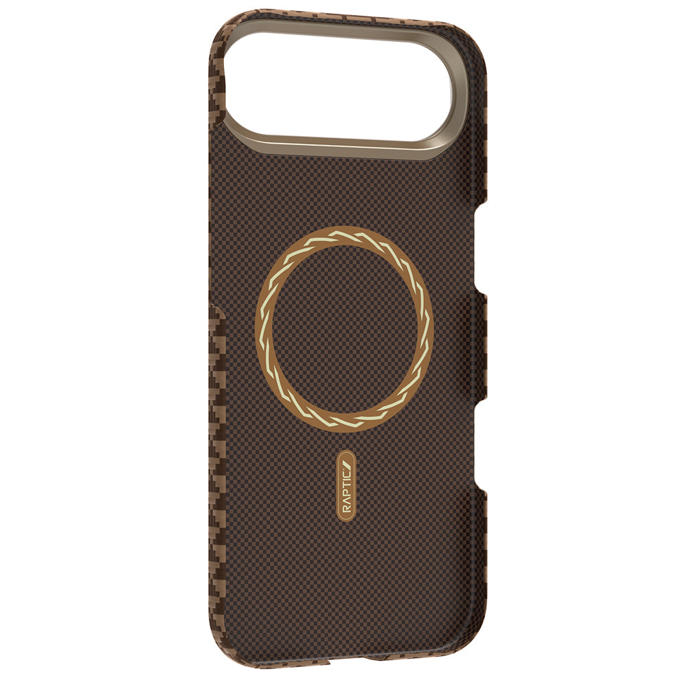 Apple iPhone 17 Air Kılıf M-safe Şarj Özellikli Raptic Aramid Skin Origin Serisi Kapak Kırmızı