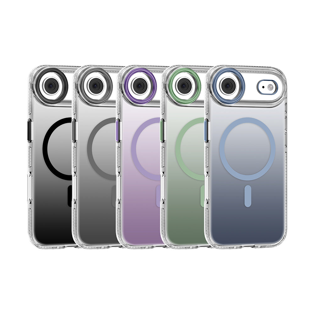 Apple iPhone 17 Air Kılıf M-safe Şarj Özellikli Sararmaya Karşı Dayanıklı Mutural Icesense Serisi Kapak Mor