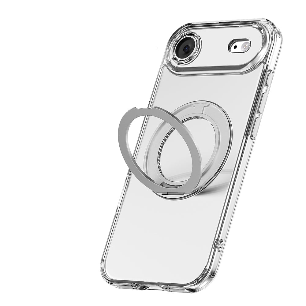 Apple iPhone 17 Air Kılıf M-safe Şarj Özellikli Standlı Airbag Tasarımlı Mutural Fresh Serisi Kapak Şeffaf