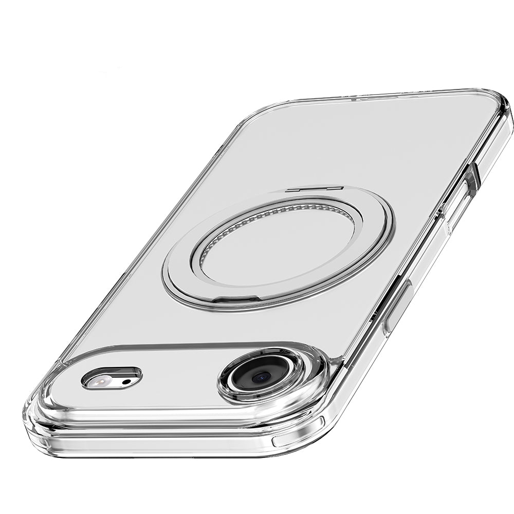 Apple iPhone 17 Air Kılıf M-safe Şarj Özellikli Standlı Airbag Tasarımlı Mutural Fresh Serisi Kapak Şeffaf