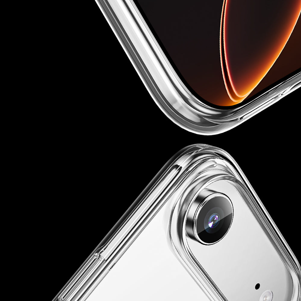 Apple iPhone 17 Air Kılıf M-safe Şarj Özellikli Transparan Sert PC Wlons Pita Kapak Şeffaf