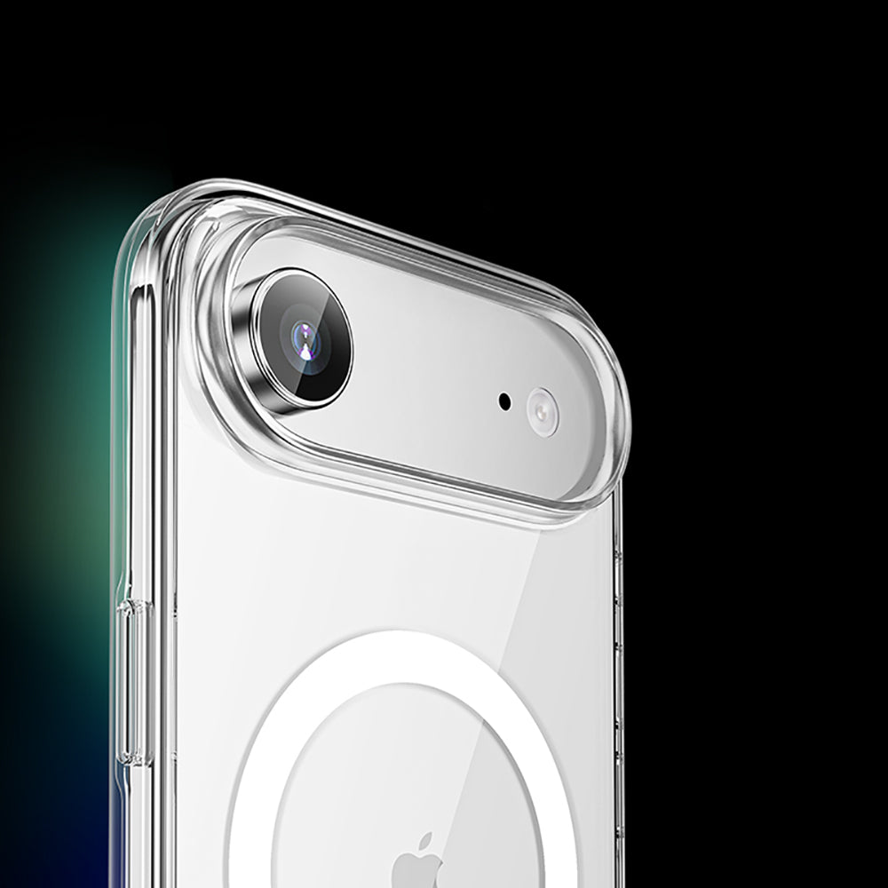 Apple iPhone 17 Air Kılıf M-safe Şarj Özellikli Transparan Sert PC Wlons Pita Kapak Şeffaf