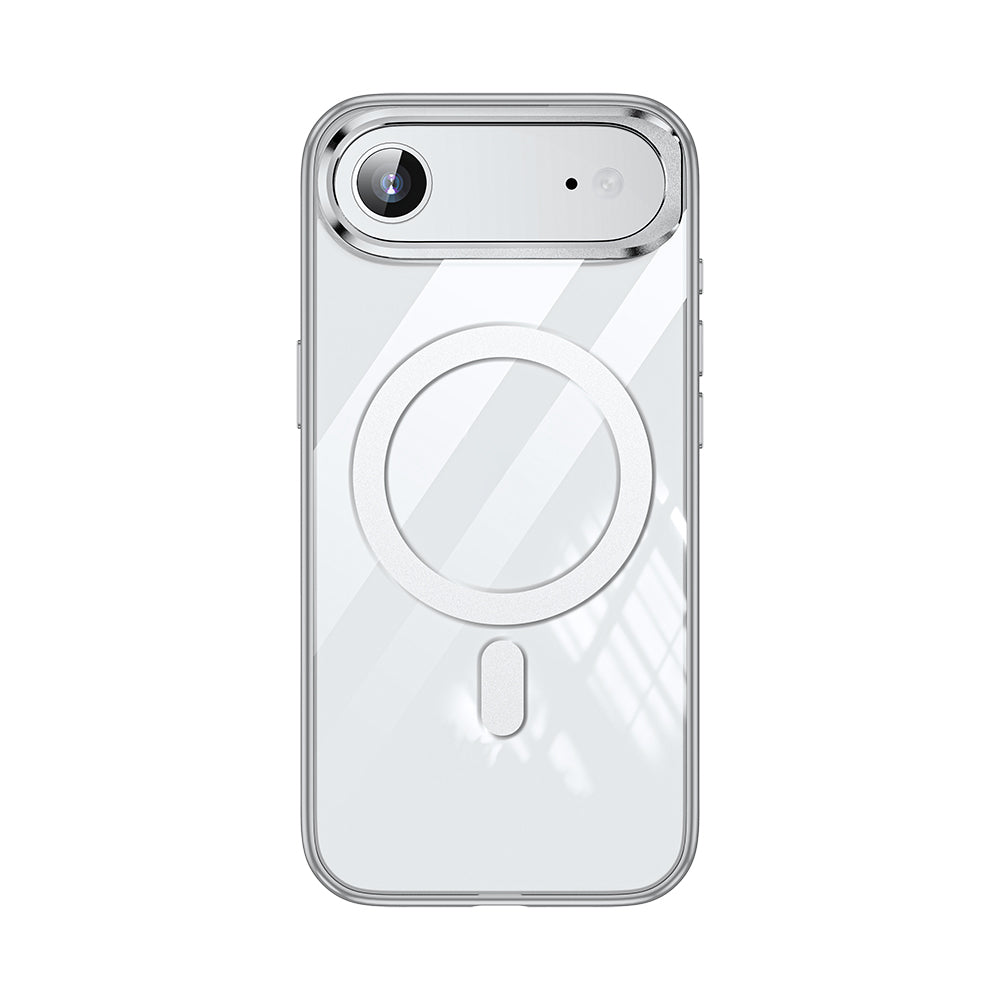 Apple iPhone 17 Air Kılıf M-safe Şarj Özellikli Wlons Standlı Efsane Kapak Turuncu