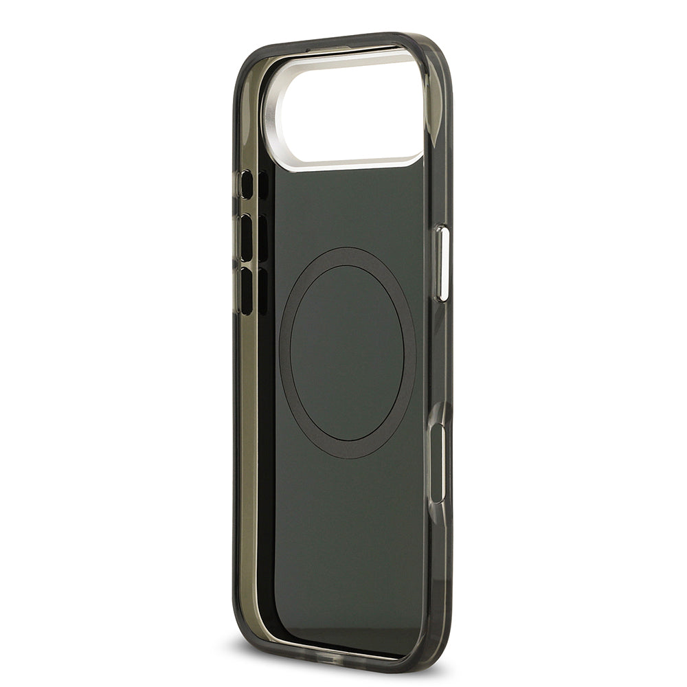 Apple iPhone 17 Air Kılıf Mercedes Benz Orjinal Lisanslı M-safe Şarj Özellikli Çift Katmanlı PC Nostaljik Yıldız Dizayn Kapak Gri