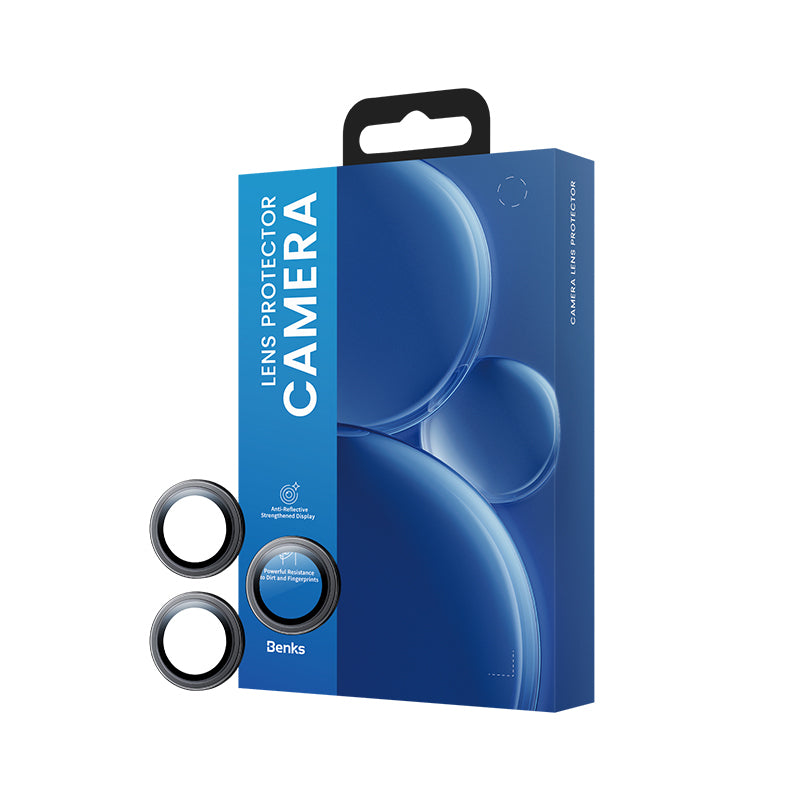 Apple iPhone 17 Benks DR Safir Kamera Lens Koruyucu Açık Mavi