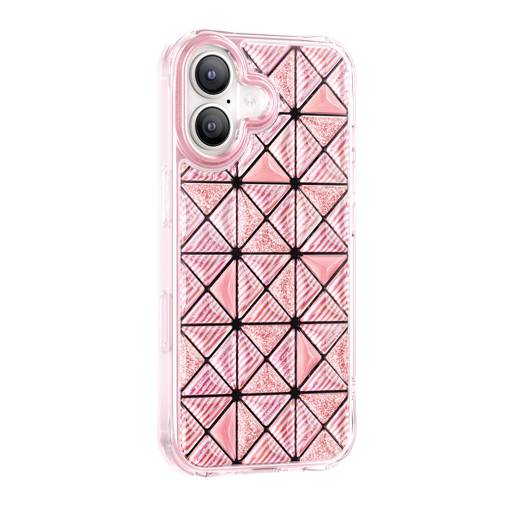 Apple iPhone 17 Kılıf 3D Buz Blok Desenli Zore Paris Kairo TPU Kapak