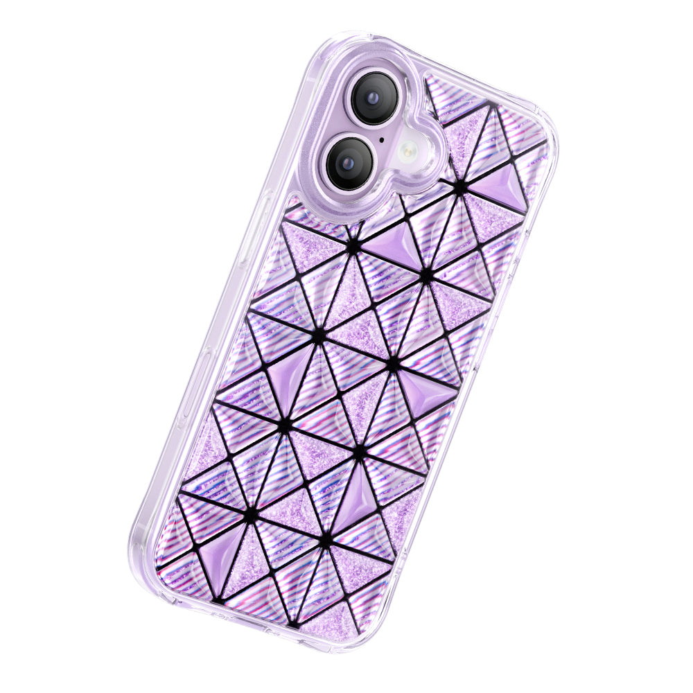 Apple iPhone 17 Kılıf 3D Buz Blok Desenli Zore Paris Kairo TPU Kapak