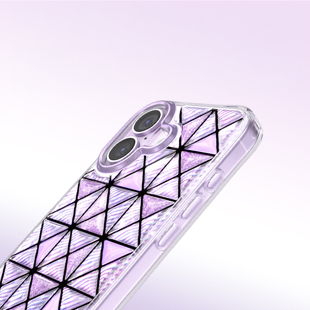 Apple iPhone 17 Kılıf 3D Buz Blok Desenli Zore Paris Kairo TPU Kapak
