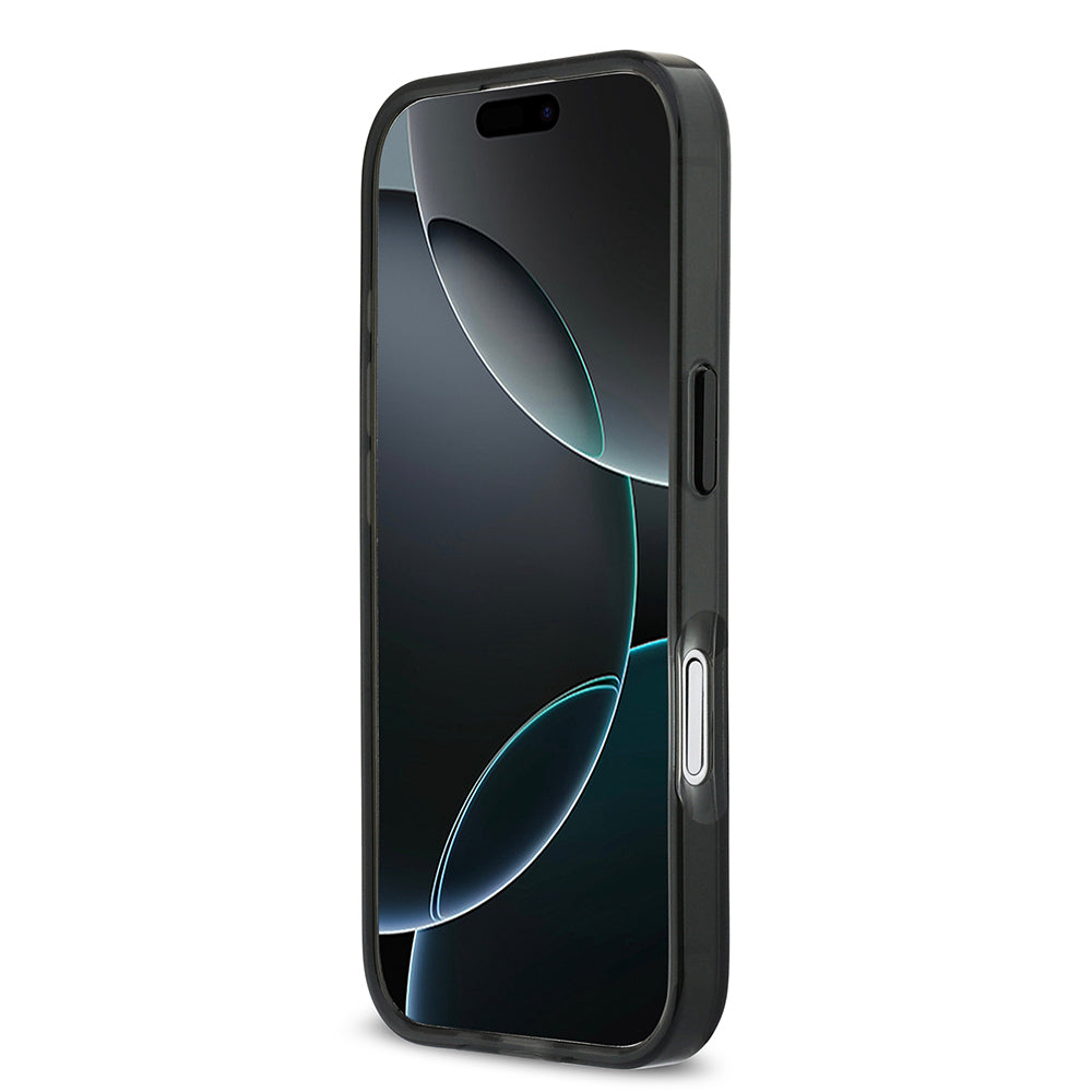 Apple iPhone 17 Kılıf BMW Orjinal Lisanslı M-safe Şarj Özellikli IML Baskılı Üç Renkli M Dizayn Kapak Siyah