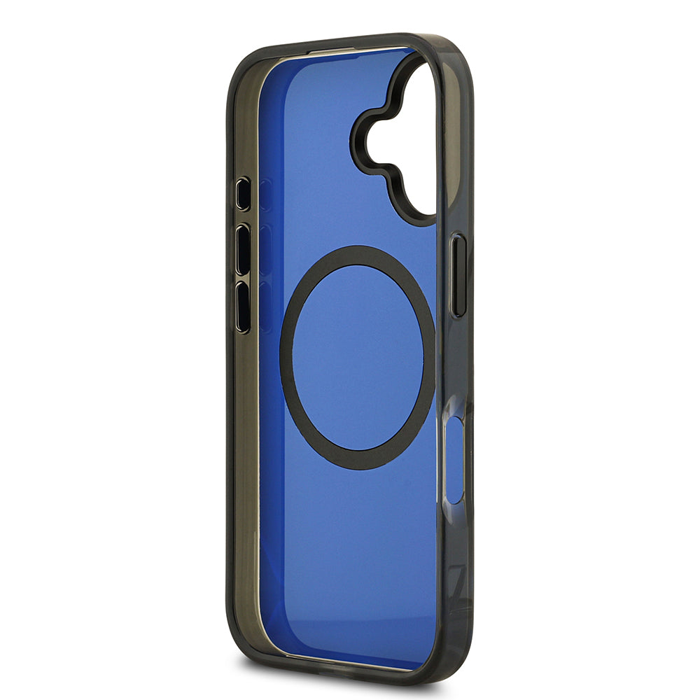 Apple iPhone 17 Kılıf BMW Orjinal Lisanslı M-safe Şarj Özellikli Metal Buton Tasarımlı IML Baskılı M Dizayn Kapak Mavi