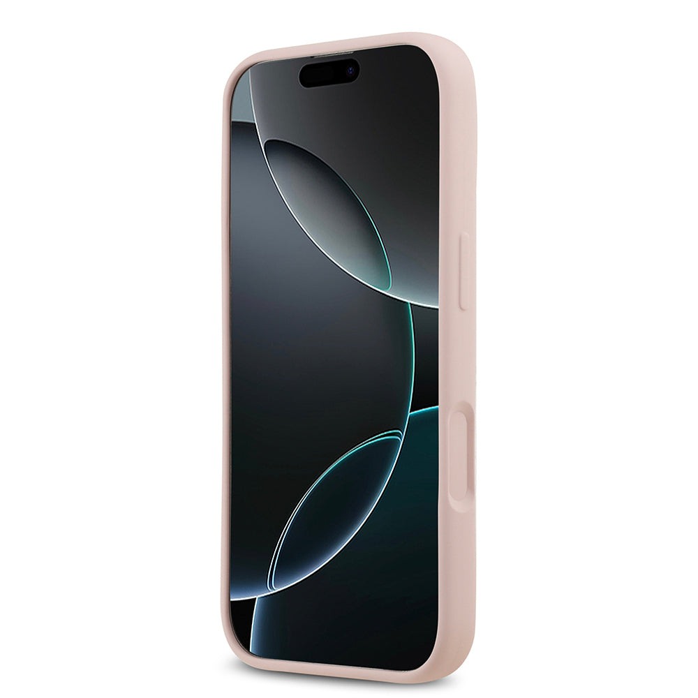 Apple iPhone 17 Kılıf Guess Orjinal Lisanslı Grained Yazı Logolu Kapak Siyah