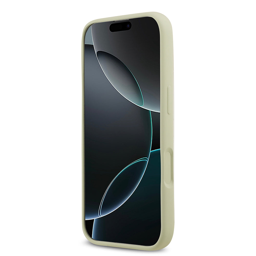 Apple iPhone 17 Kılıf Guess Orjinal Lisanslı Grained Yazı Logolu Kapak Siyah